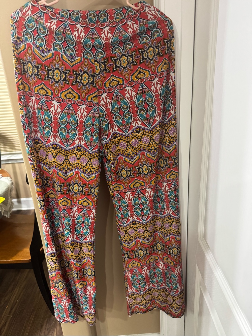 Women's Multicolor Printed Wide-Leg Pants (CL-4)